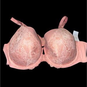 Auden Blush Lace Bra NWT Size 44DD